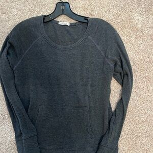 Marine Layer Women's Charcoal Gray athletic Top